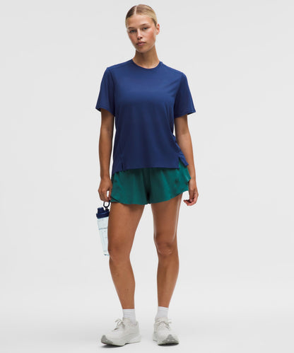 Lululemon Women's Fast and Free Short-Sleeve Shirt *Perforated Stripe