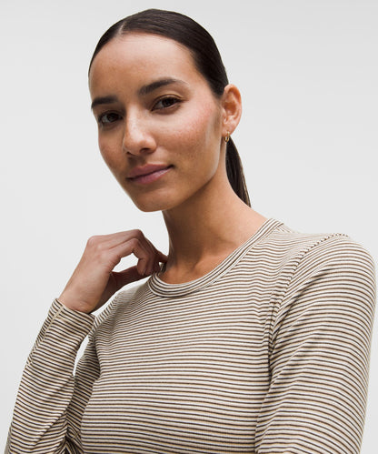 Lululemon Women's Hold Tight Straight-Hem Cropped Long-Sleeve Shirt
