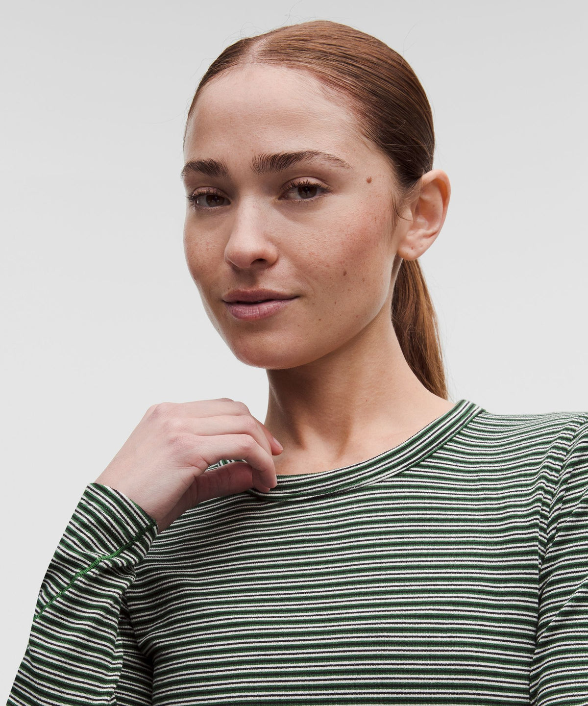 Lululemon Women's Hold Tight Straight-Hem Cropped Long-Sleeve Shirt