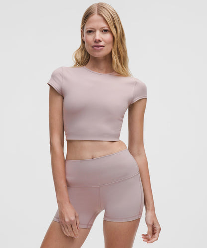 Lululemon Women's Nulu Mesh-Back Baby Tee