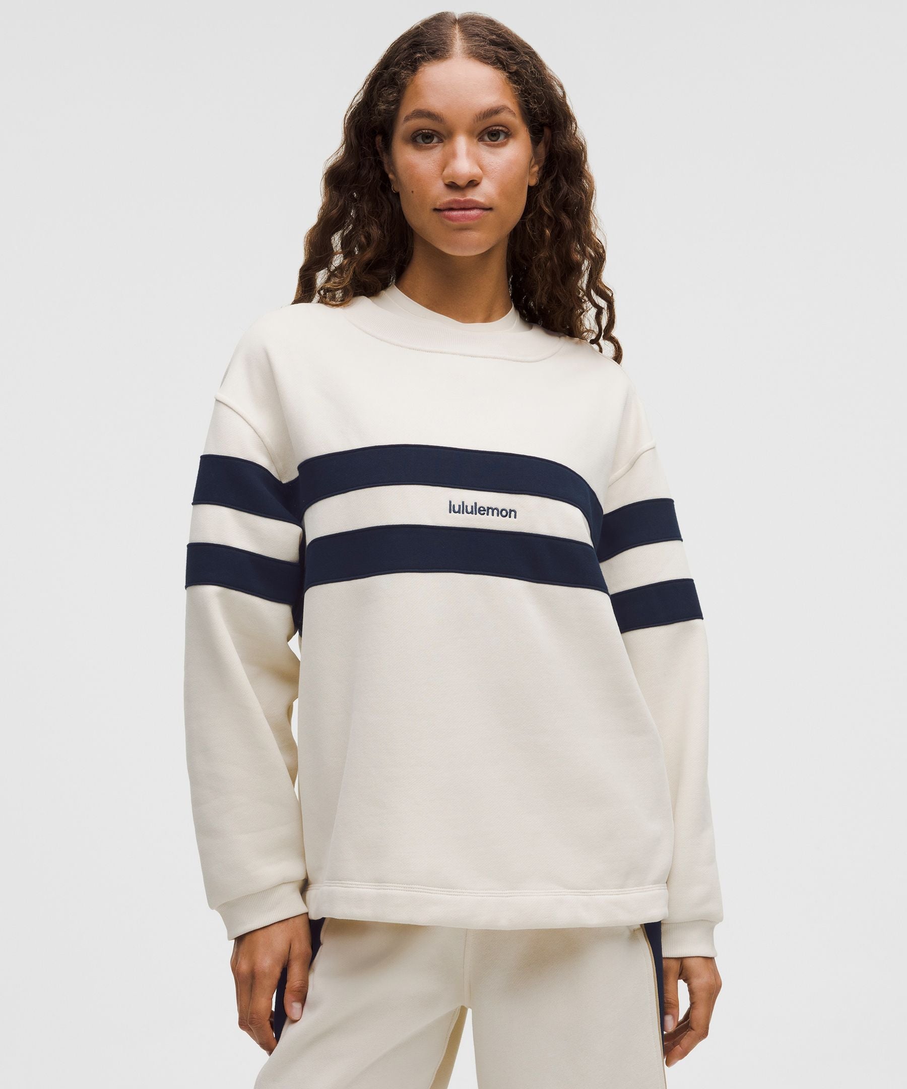 Lululemon Women's Steady State Oversized Pullover *Stripe