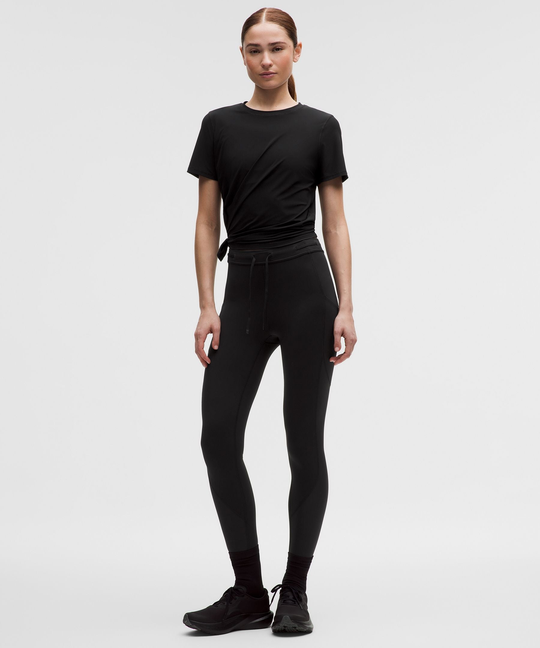 Lululemon Women's Side-Ruched Running Short-Sleeve Shirt