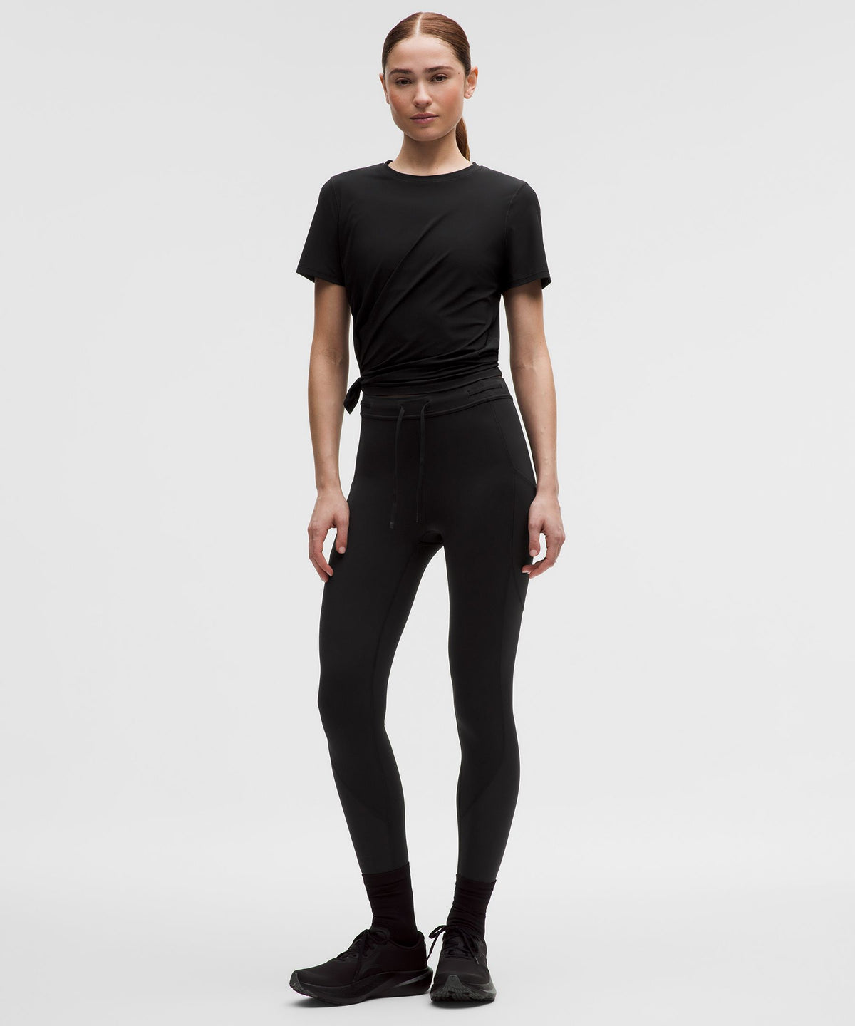Lululemon Women's Side-Ruched Running Short-Sleeve Shirt