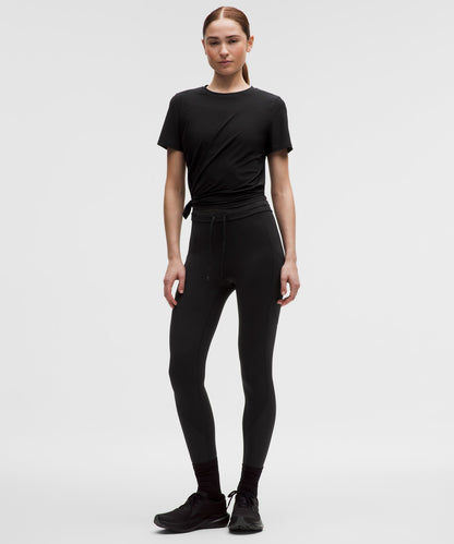 Lululemon Women's Side-Ruched Running Short-Sleeve Shirt