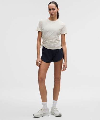 Lululemon Women's Side-Ruched Running Short-Sleeve Shirt