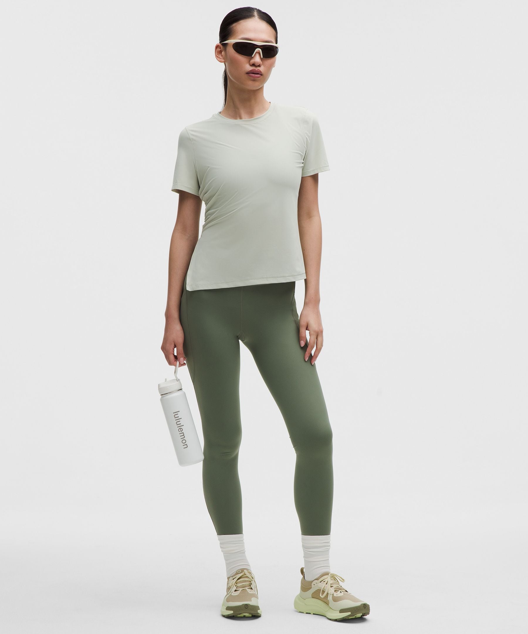 Lululemon Women's Side-Ruched Running Short-Sleeve Shirt