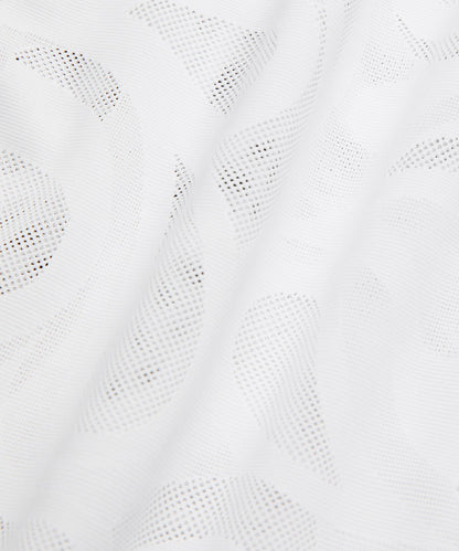 Lululemon Paisley-Mesh High-Neck Tennis Polo Shirt