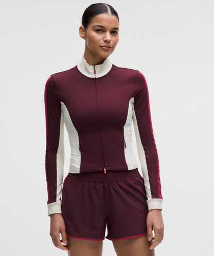 Lululemon Striped Slim-Fit Track Jacket