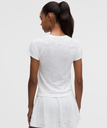 Lululemon Women's Swiftly Tech Short-Sleeve Shirt 2.0 Waist Length *Paisley