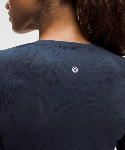 Lululemon Women's Swiftly Tech Long-Sleeve Shirt 2.0 Waist Length *Paisley