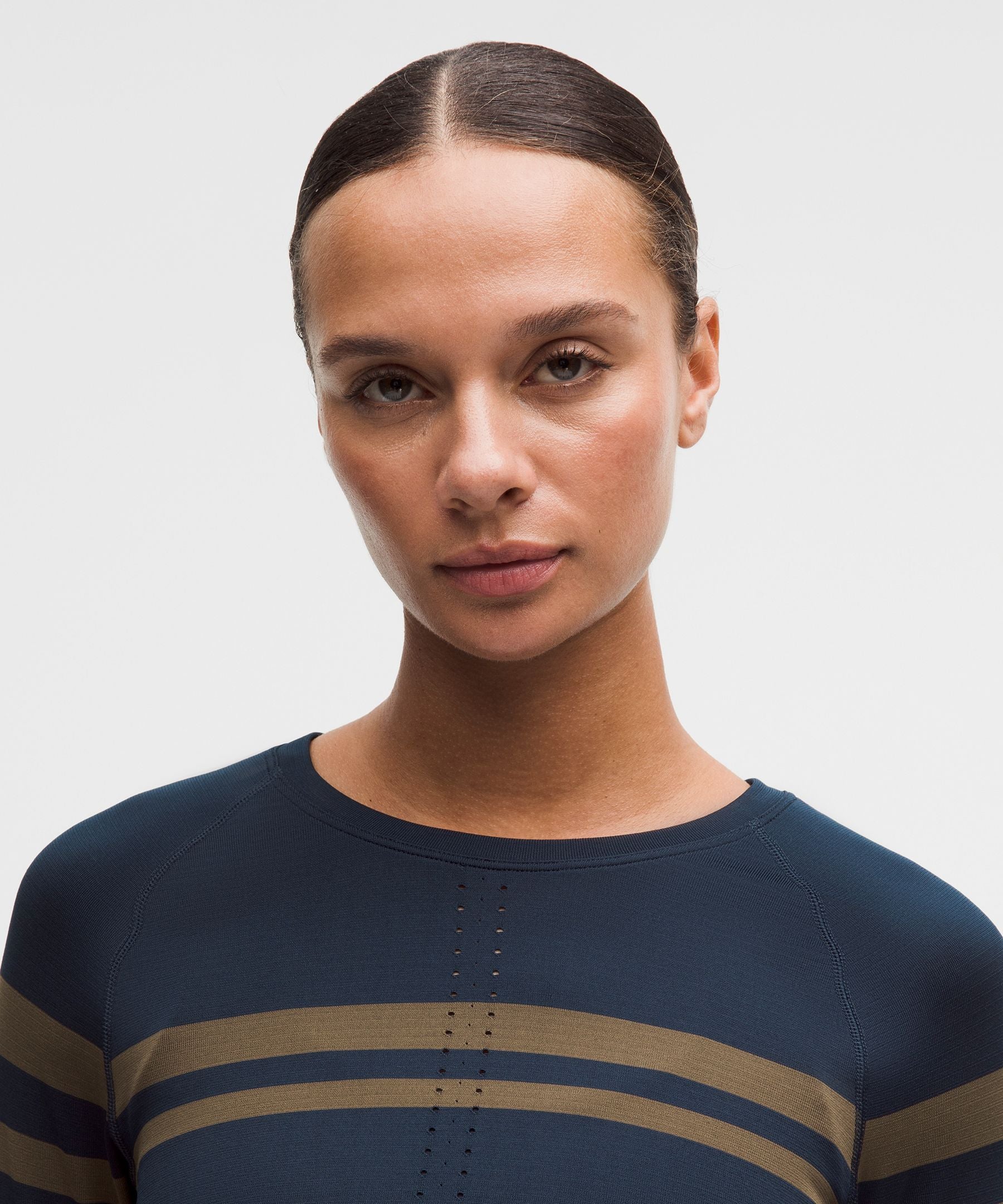 Lululemon Women's Swiftly Tech Long-Sleeve Shirt 2.0 Waist Length *Stripe
