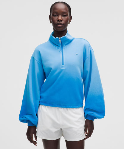 Lululemon Cotton Terry Tennis Half Zip *Wash