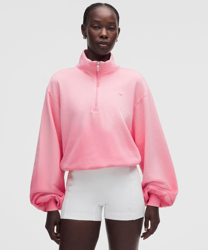 Lululemon Cotton Terry Tennis Half Zip *Wash
