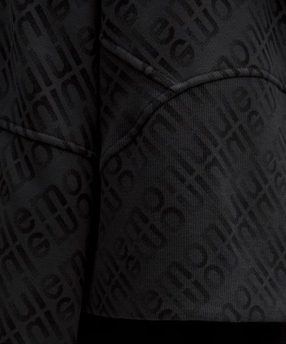 Lululemon Scuba Oversized Half-Zip Hoodie Flux Wordmark WP Black Multi