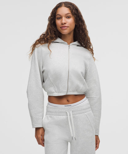 Lululemon Loungeful Relaxed-Fit Full-Zip Cropped Hoodie