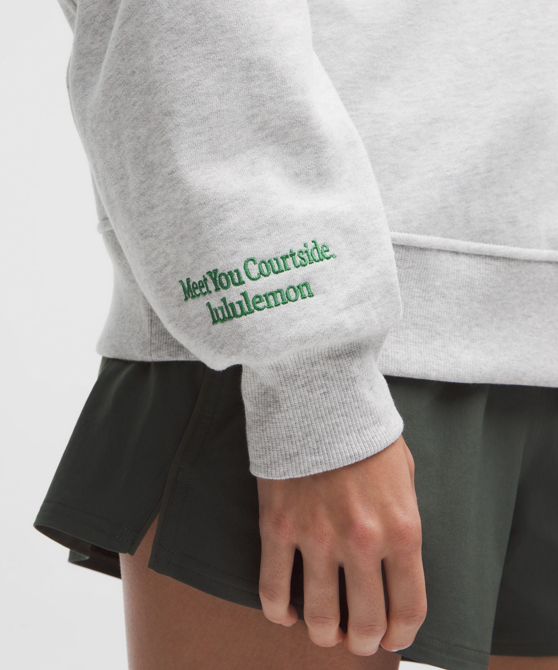 Lululemon Women's Perfectly Oversized Fleece Crew *Tennis Graphic