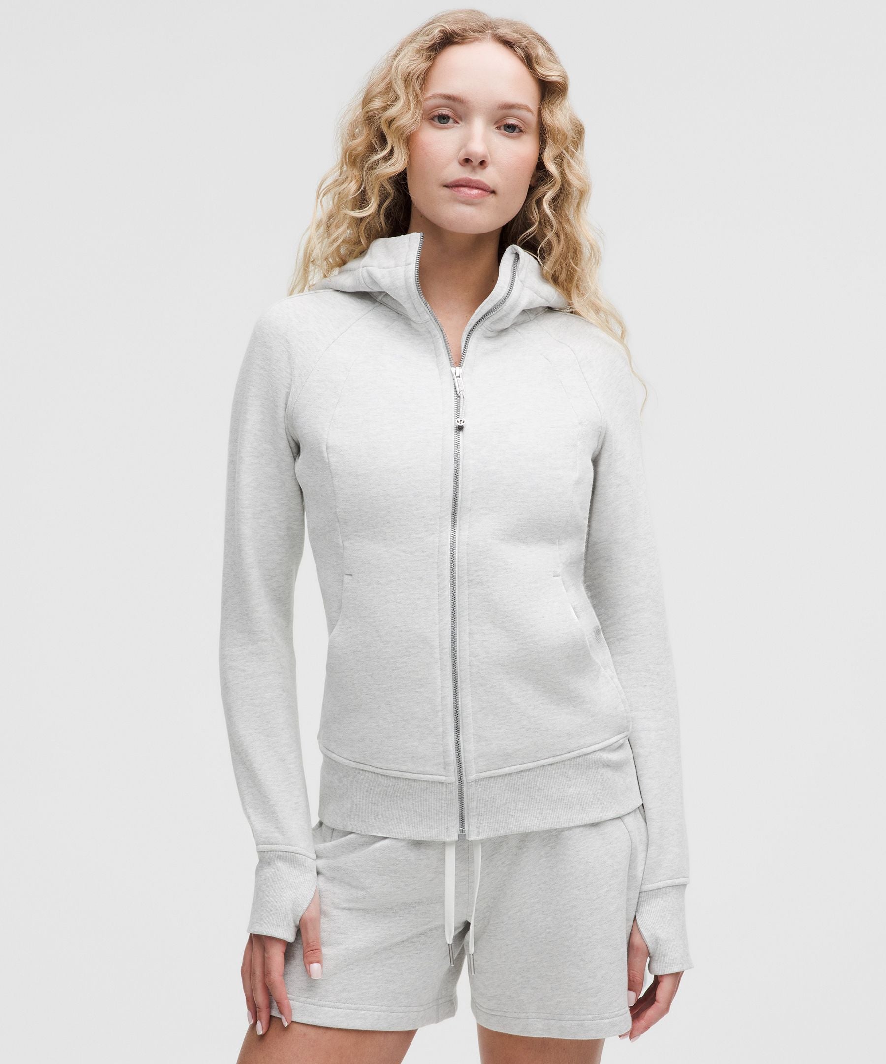Lululemon Scuba Full-Zip Hoodie Heathered Core Ultra Light Grey