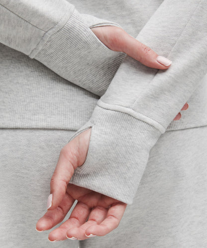 Lululemon Scuba Full-Zip Hoodie Heathered Core Ultra Light Grey