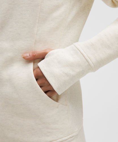 Lululemon Scuba Full-Zip Hoodie Heathered Light Ivory/Gold