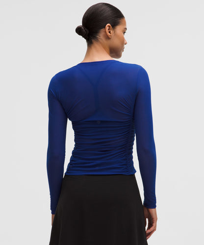Lululemon Women's Mesh Ruched Long-Sleeve Shirt