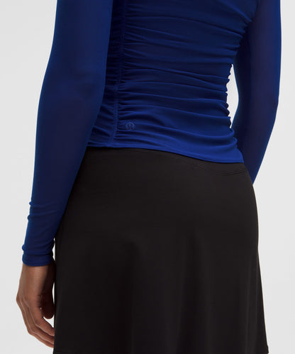 Lululemon Women's Mesh Ruched Long-Sleeve Shirt