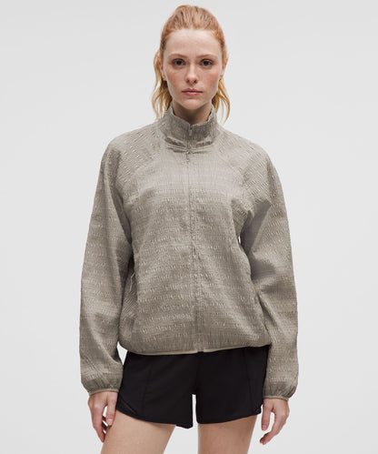 Lululemon Women's Adapted State Textured Jacket *Reflective Grid
