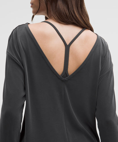 Lululemon Women's Drapey Softstreme Boatneck Long-Sleeve Shirt