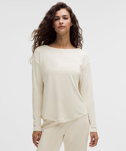 Lululemon Women's Drapey Softstreme Boatneck Long-Sleeve Shirt
