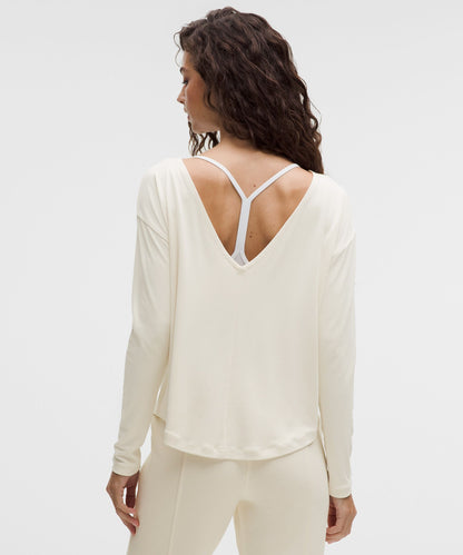 Lululemon Women's Drapey Softstreme Boatneck Long-Sleeve Shirt