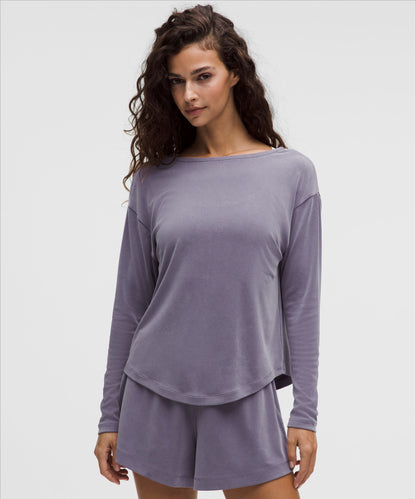 Lululemon Women's Drapey Softstreme Boatneck Long-Sleeve Shirt