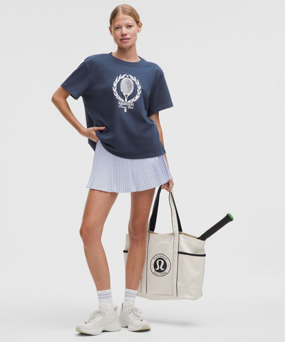 Lululemon Women's Relaxed-Fit Cotton T-Shirt Tennis Club, side