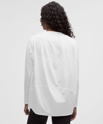 Lululemon Women's Back In Action Organic Cotton Long-Sleeve Shirt