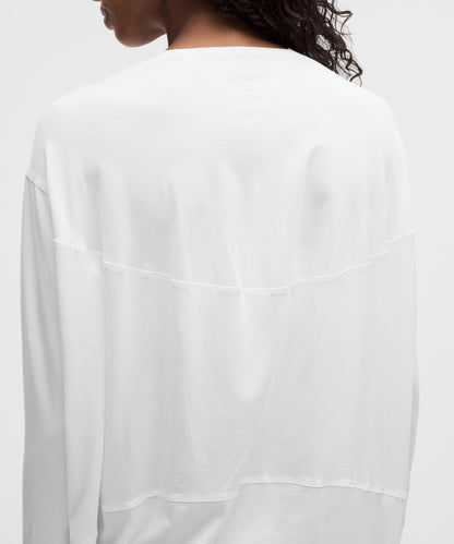 Lululemon Women's Back In Action Organic Cotton Long-Sleeve Shirt