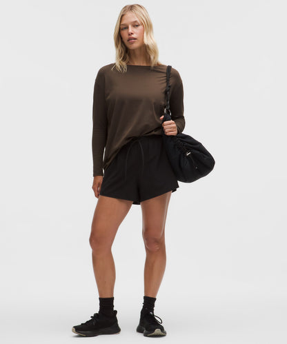 Lululemon Women's Back In Action Organic Cotton Long-Sleeve Shirt