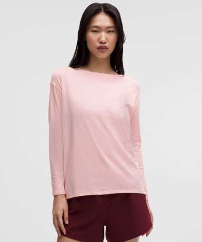 Lululemon Women's Back In Action Organic Cotton Long-Sleeve Shirt