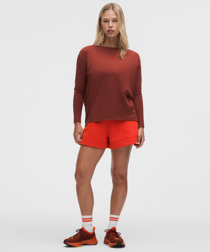 Lululemon Women's Back In Action Organic Cotton Long-Sleeve Shirt