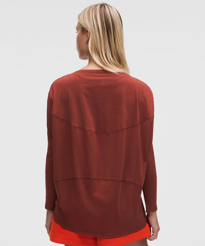 Lululemon Women's Back In Action Organic Cotton Long-Sleeve Shirt