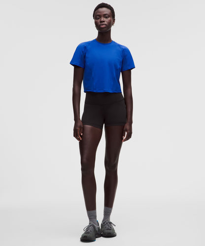 Lululemon Women's Mesh Panel Training Short-Sleeve Shirt