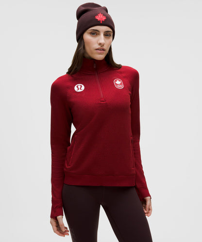 Lululemon Team Canada Women's Engineered Warmth Half Zip *COC Logo