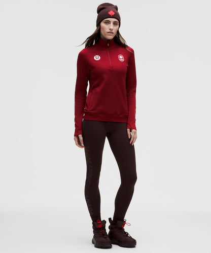 Lululemon Team Canada Women's Engineered Warmth Half Zip *COC Logo