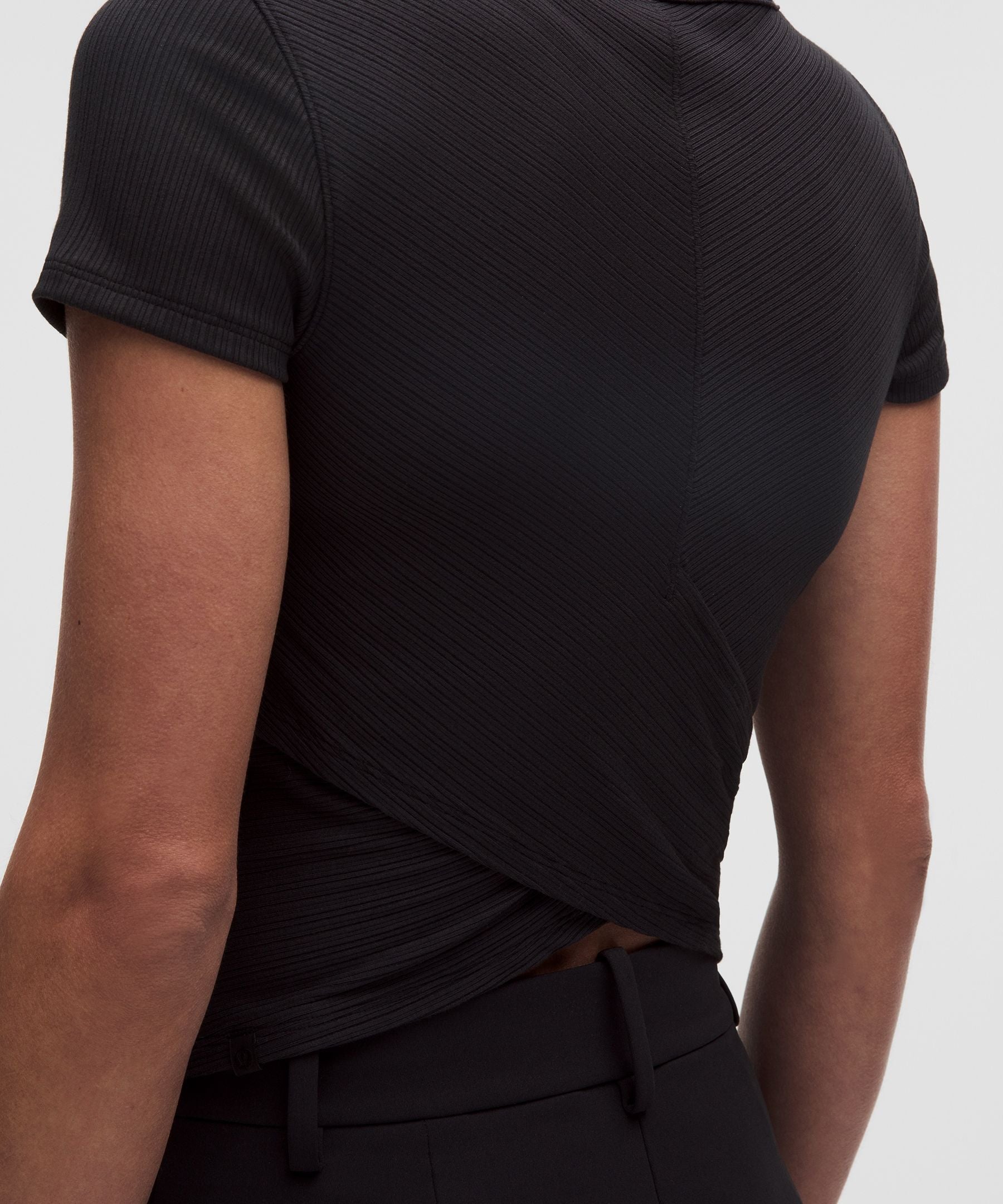 Lululemon Women's Hold Tight Micro-Rib Cross-Back T-Shirt