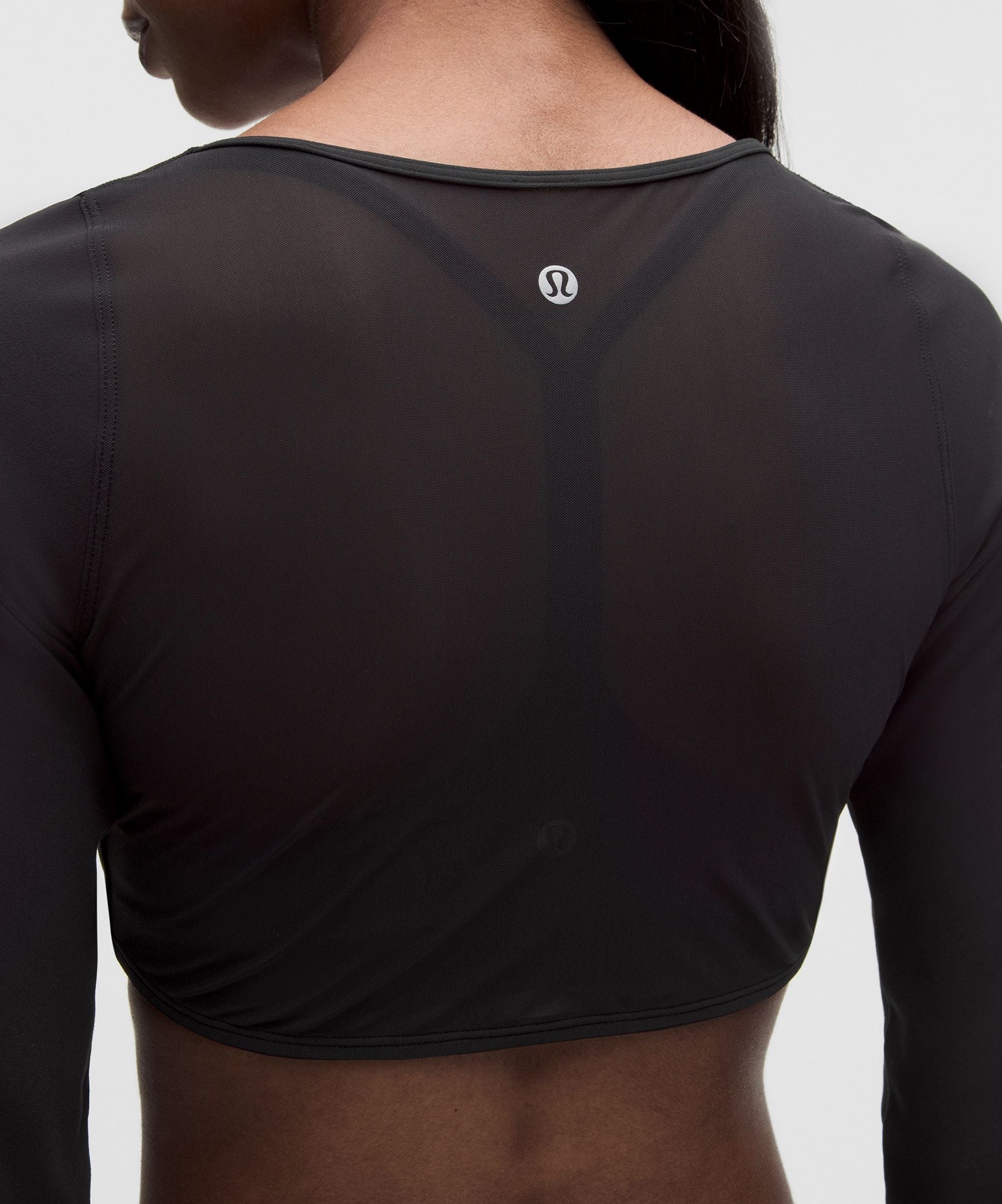Lululemon Women's Nulu Mesh-Back Tie-Front Cropped Cardigan