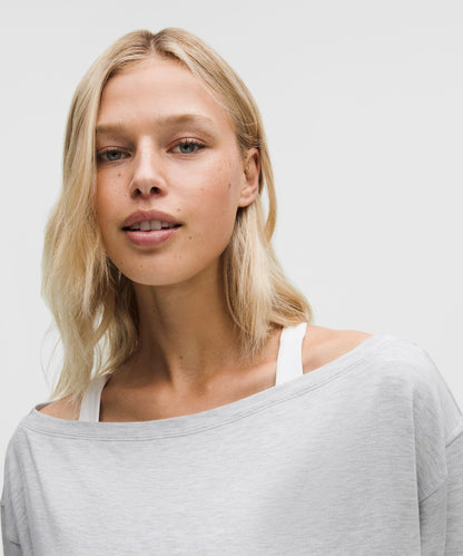 Lululemon Women's BeCalm Oversized Boatneck Long-Sleeve Shirt