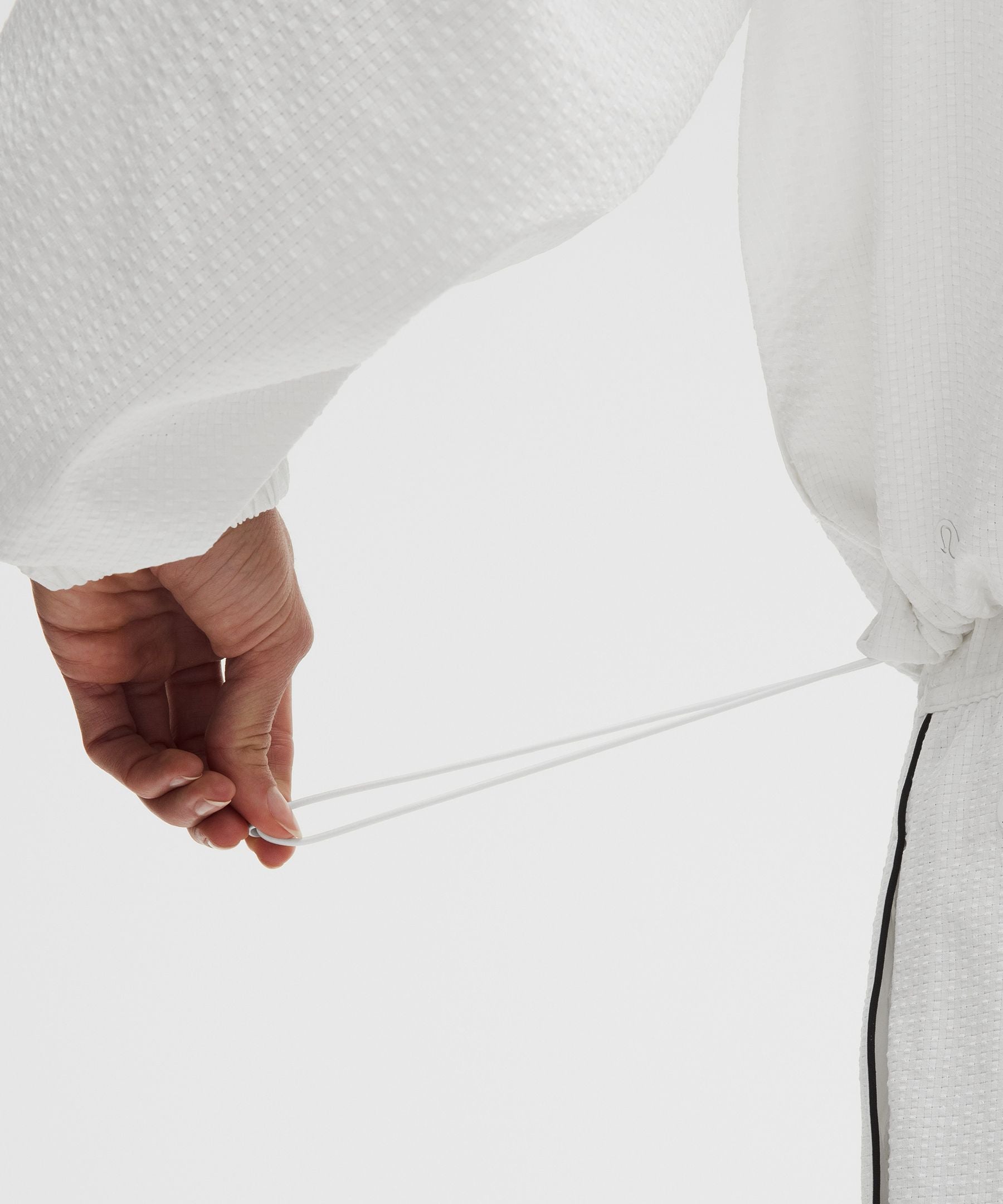Lululemon Seersucker WovenAir Funnel-Neck Half Zip