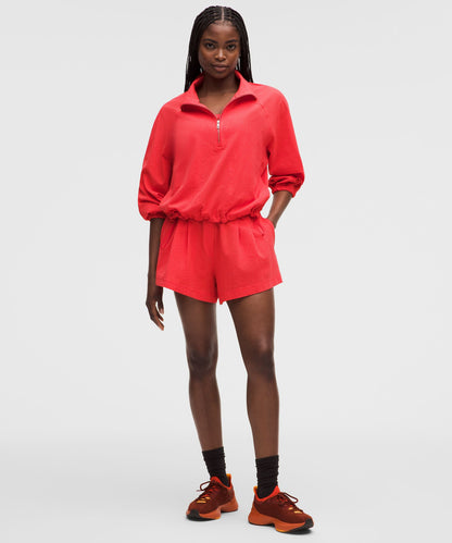 Lululemon Seersucker WovenAir Funnel-Neck Half Zip