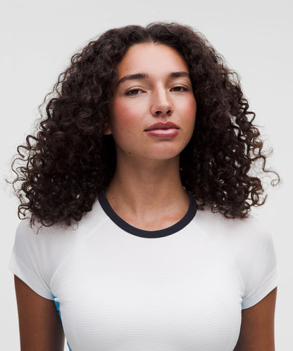 Lululemon Women's Swiftly Tech Short-Sleeve Shirt 2.0 Waist Length *Colourblock
