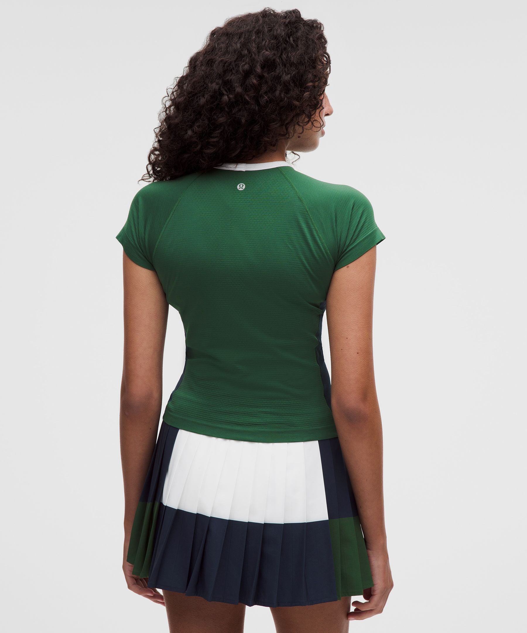 Lululemon Women's Swiftly Tech Short-Sleeve Shirt 2.0 Waist Length *Colourblock