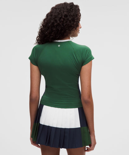 Lululemon Women's Swiftly Tech Short-Sleeve Shirt 2.0 Waist Length *Colourblock