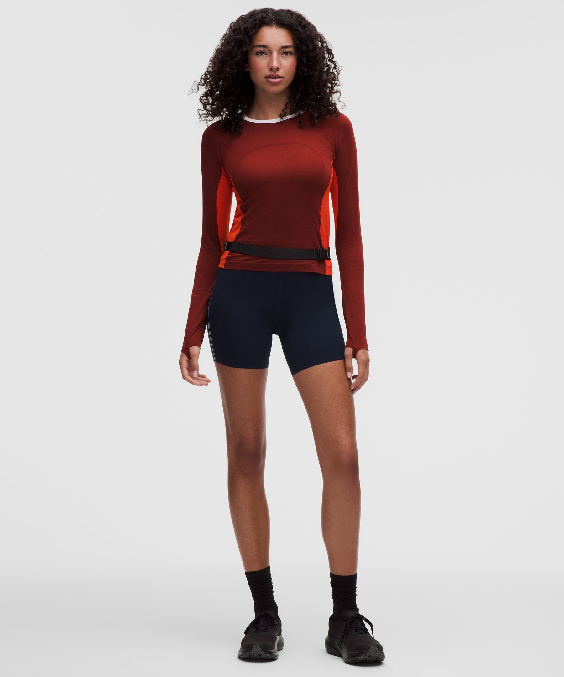 Lululemon Women's Swiftly Tech Long-Sleeve 2.0 Waist Length *Colour Block
