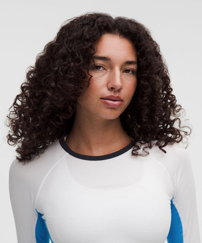 Lululemon Women's Swiftly Tech Long-Sleeve 2.0 Waist Length *Colour Block